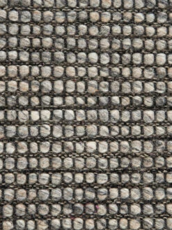 Woll-Teppich, Stone -KayLa Verkaufsgeschäft Aarhus HandwebTeppich Dunkelgrau Stone 200rund lup3