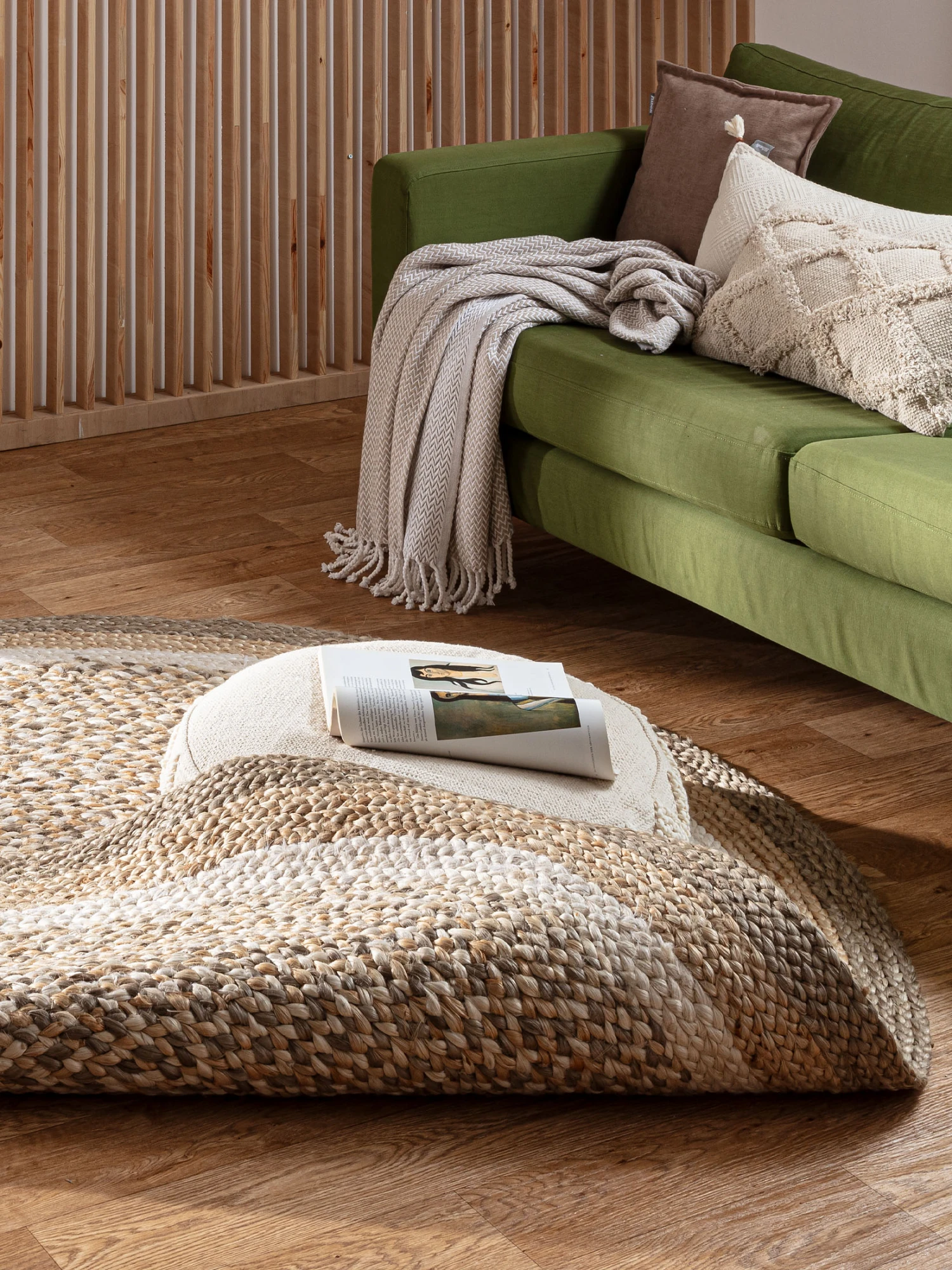 Jute-Teppich, Multicolor 4 Jute-Teppich, Multicolor – Bild 2