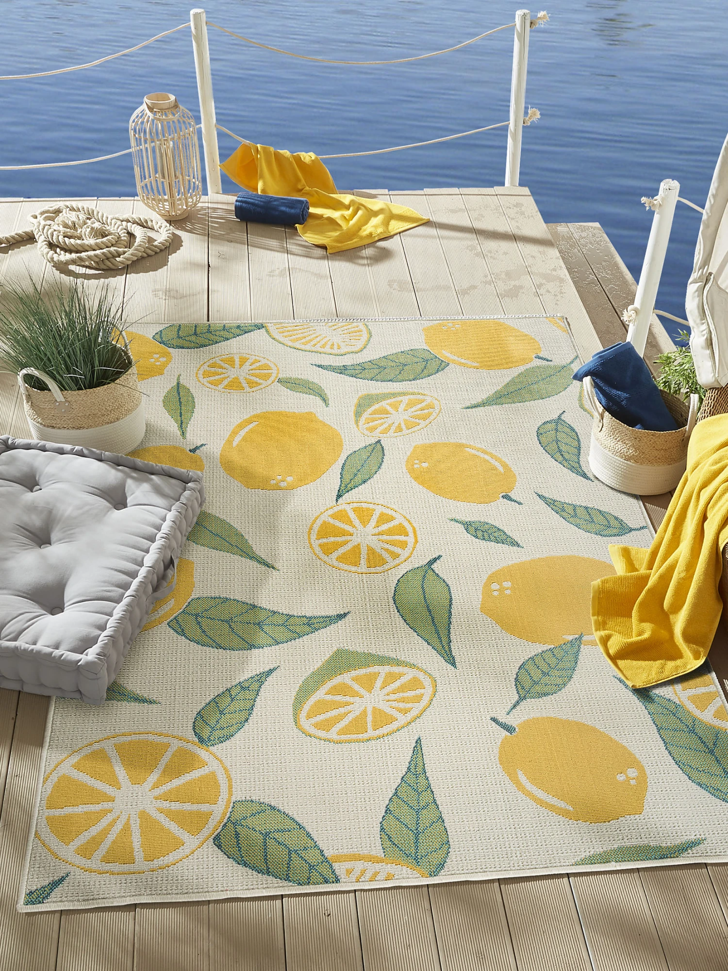 Outdoor-Teppich, Zitrone 3 Outdoor-Teppich, Zitrone