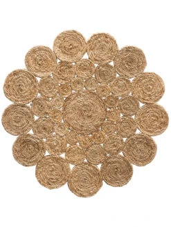 Jute-Teppich, Nature 8 Jute-Teppich, Nature -KayLa Verkaufsgeschäft Antella JuteTeppich Braun Nature 90rund pla
