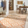 Flachgewebe-Teppich, Apricot 1 Flachgewebe-Teppich, Apricot -KayLa Verkaufsgeschäft Ardara FlachgewebeTeppich Orange Apricot 200x300 mil
