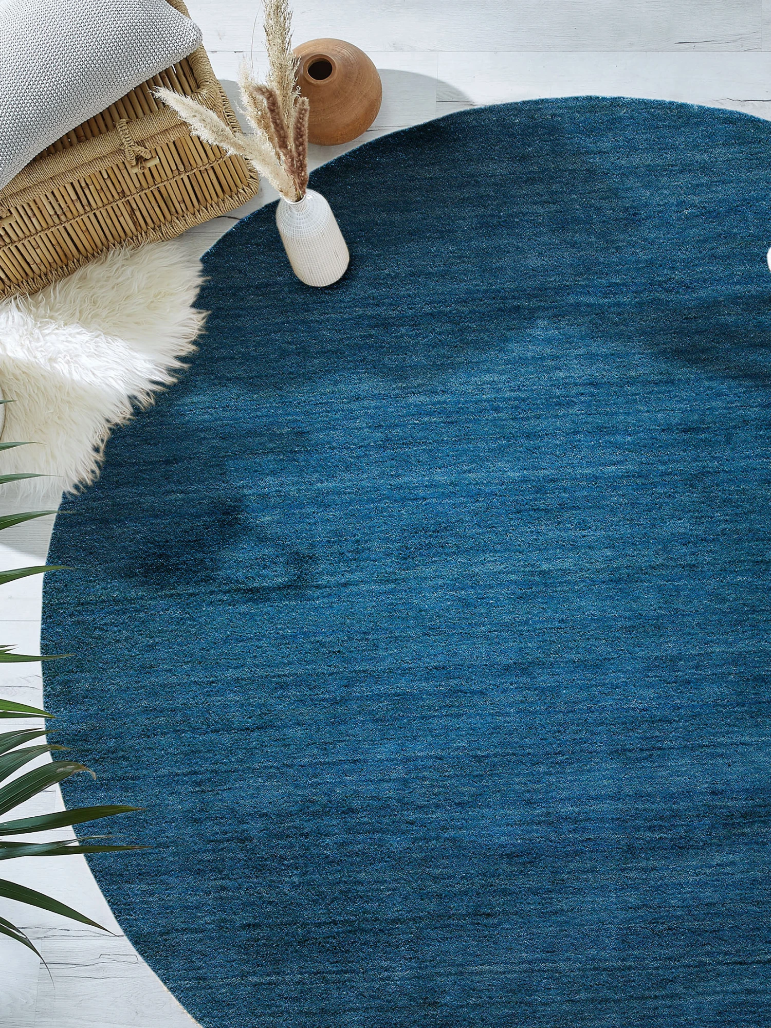 Woll-Teppich, Nachtblau 3 Woll-Teppich, Nachtblau