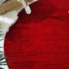 Woll-Teppich, Herbstrot 2 Woll-Teppich, Herbstrot -KayLa Verkaufsgeschäft Barwala Gabbehteppich rot Herbstrot 200rund mil