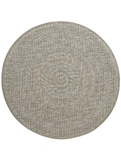 Outdoor-Teppich, Steingrau 7 Outdoor-Teppich, Steingrau -KayLa Verkaufsgeschäft Camino Outdoor Teppich Hellgrau Steingrau 120rund pla