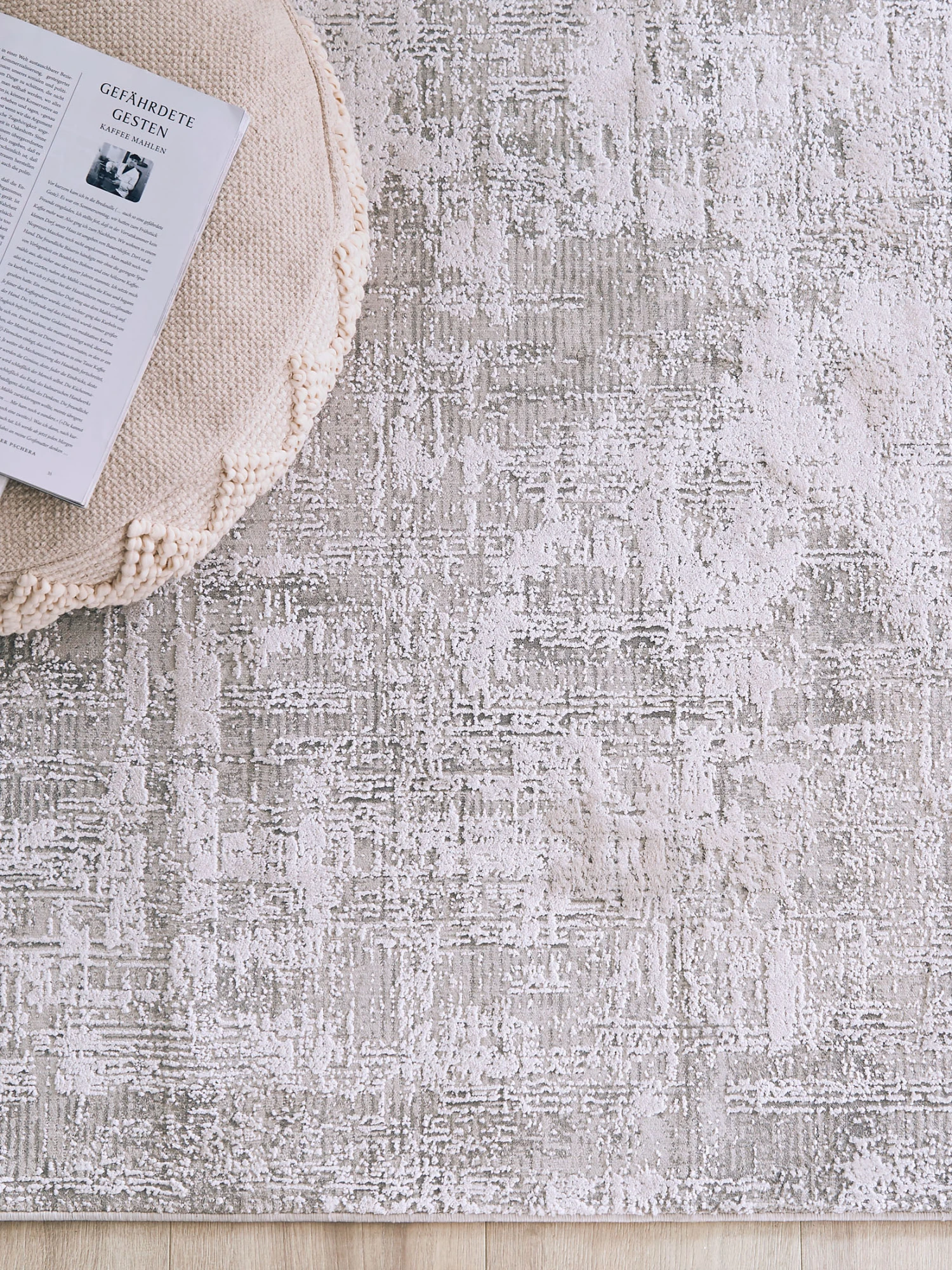 Vintage-Teppich, Mattsilber 5 Vintage-Teppich, Mattsilber – Bild 3
