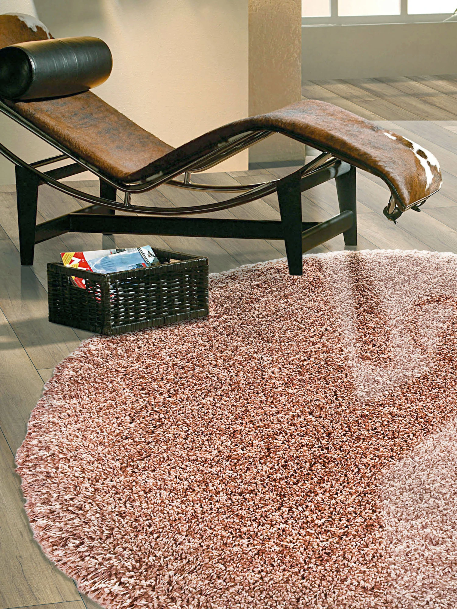 Hochflor-Teppich, Rose 3 Hochflor-Teppich, Rose