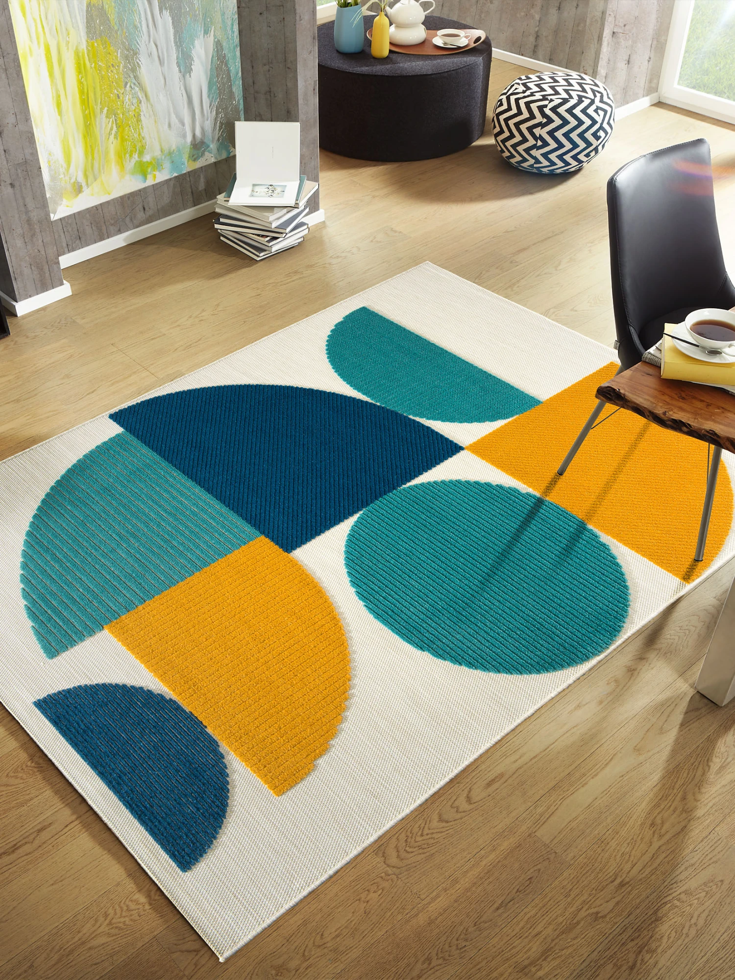 Outdoor-Teppich, Blau 3 Outdoor-Teppich, Blau