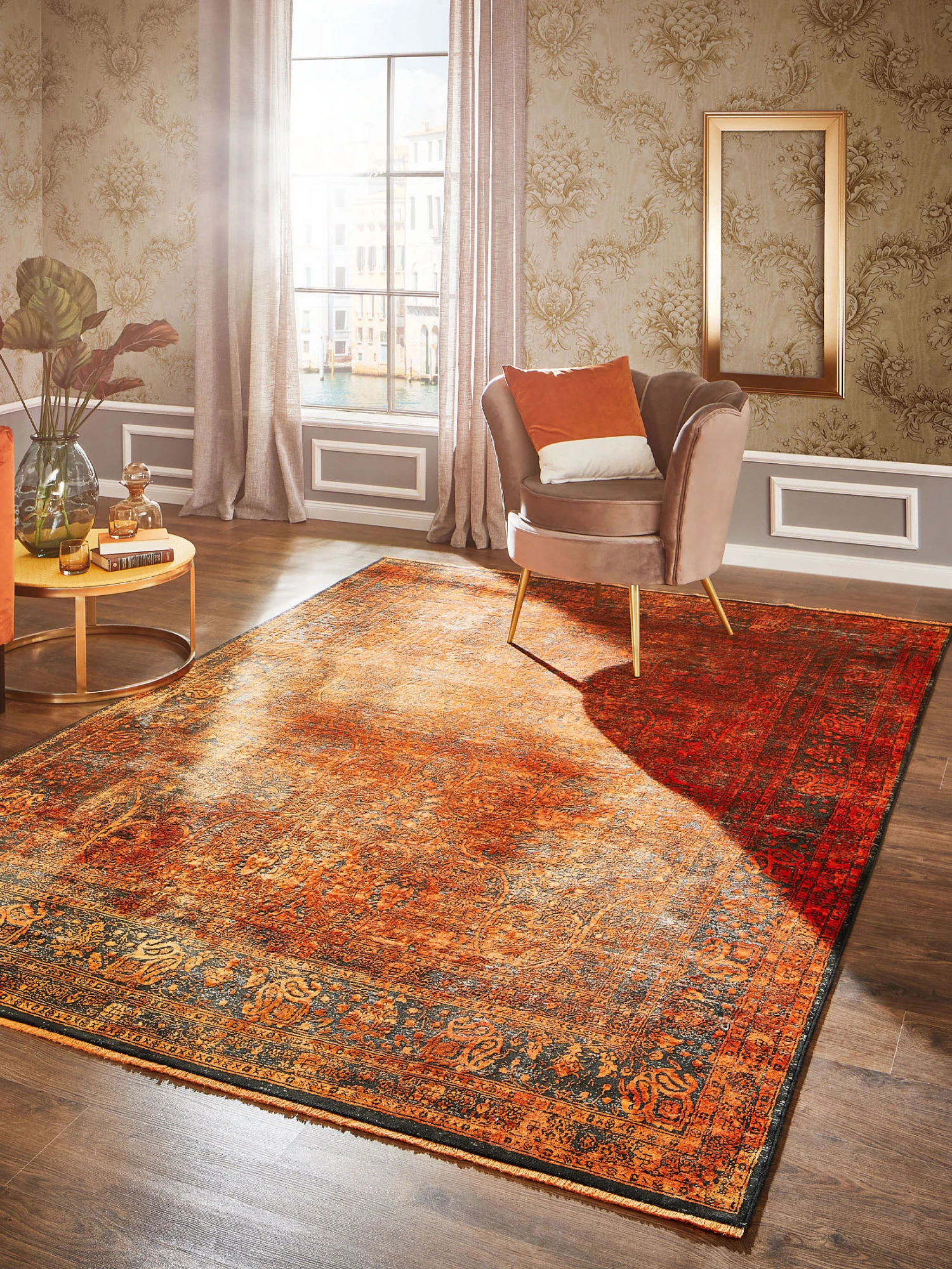 Vintage-Teppich, Autumn Blaze 3 Vintage-Teppich, Autumn Blaze