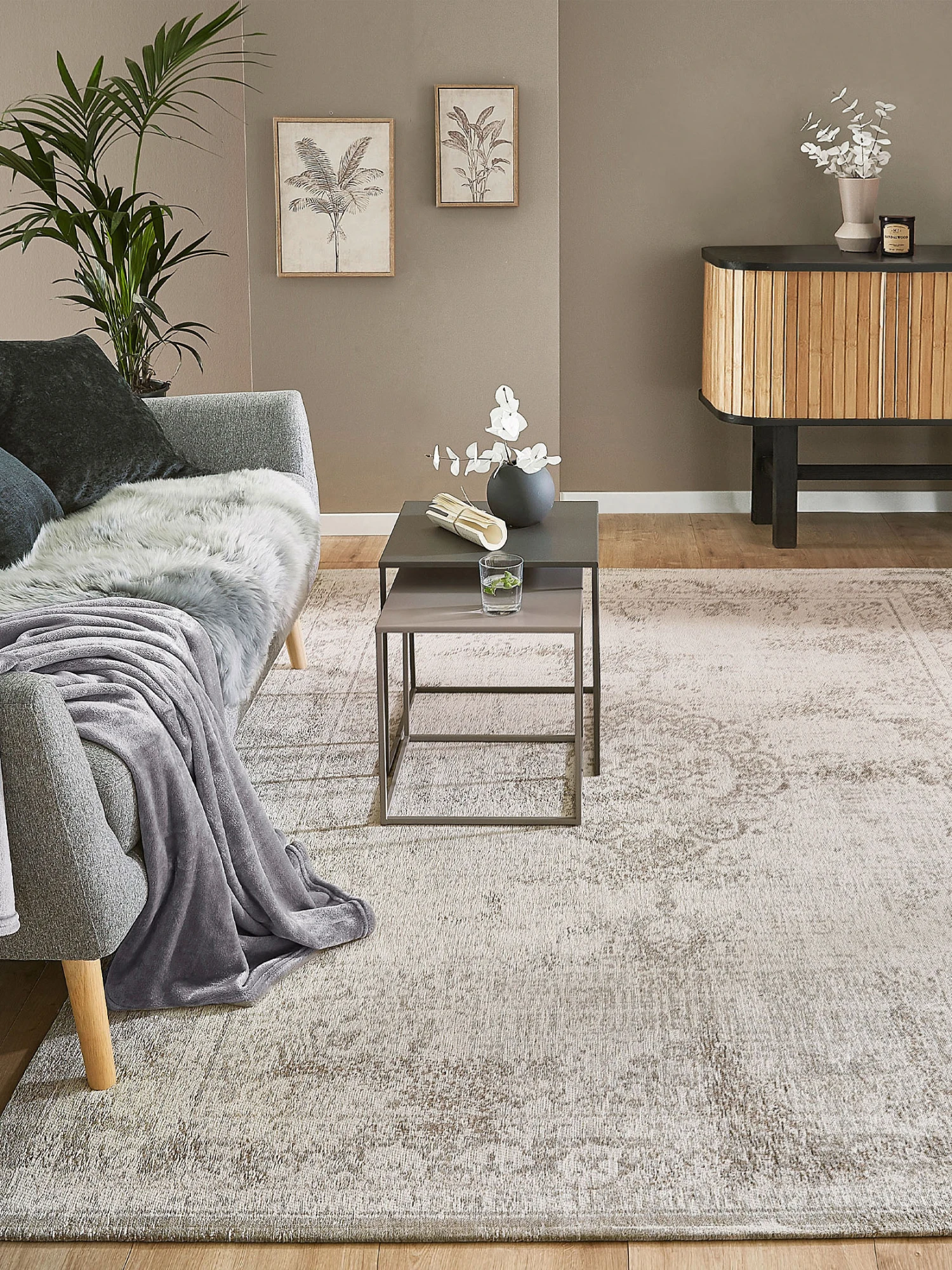 Vintage-Teppich, White Chalk 3 Vintage-Teppich, White Chalk