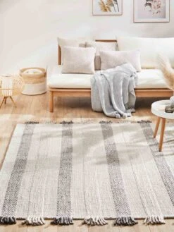 Flachgewebe-Teppich, Ivory