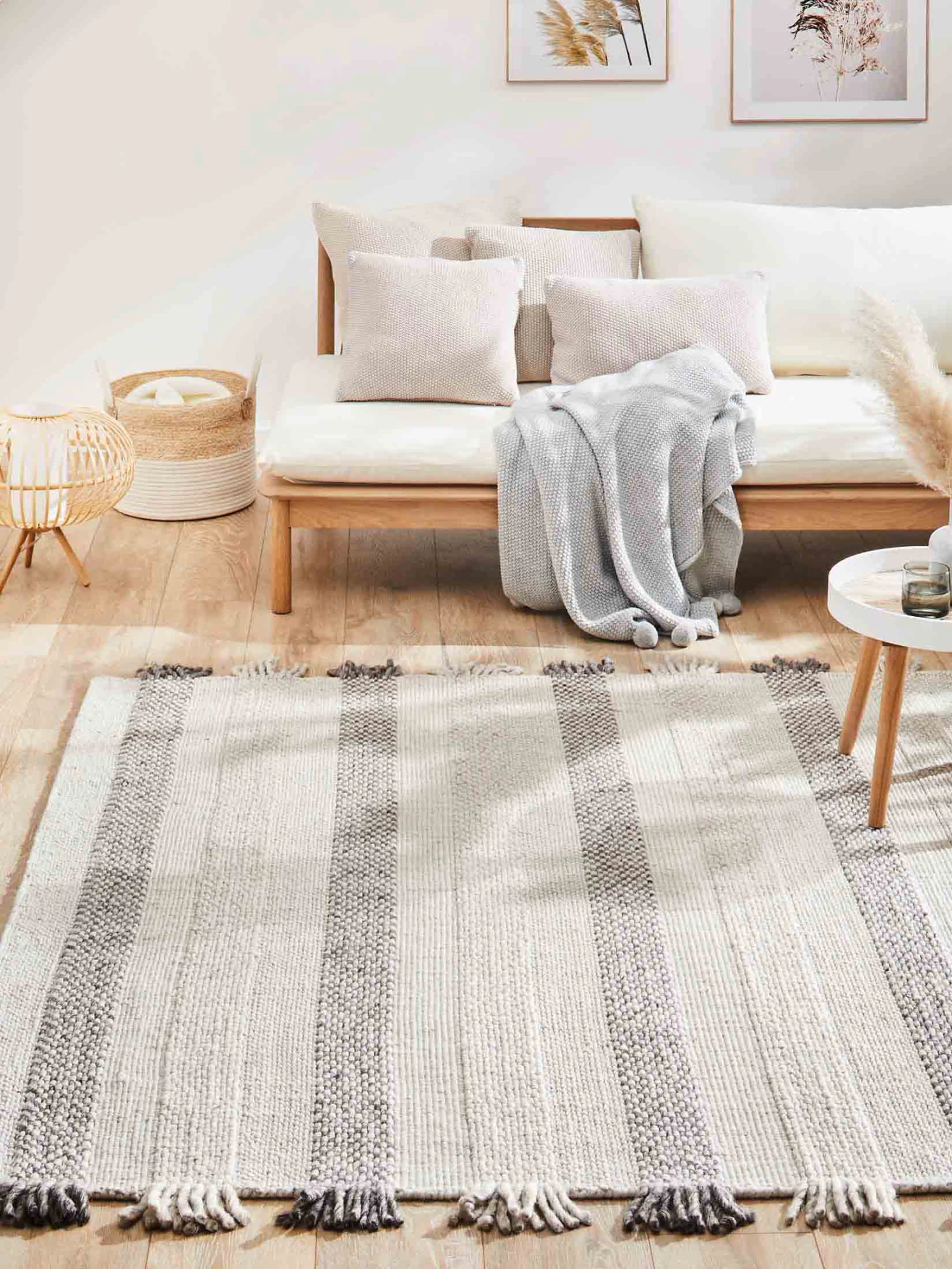 Flachgewebe-Teppich, Ivory 3 Flachgewebe-Teppich, Ivory