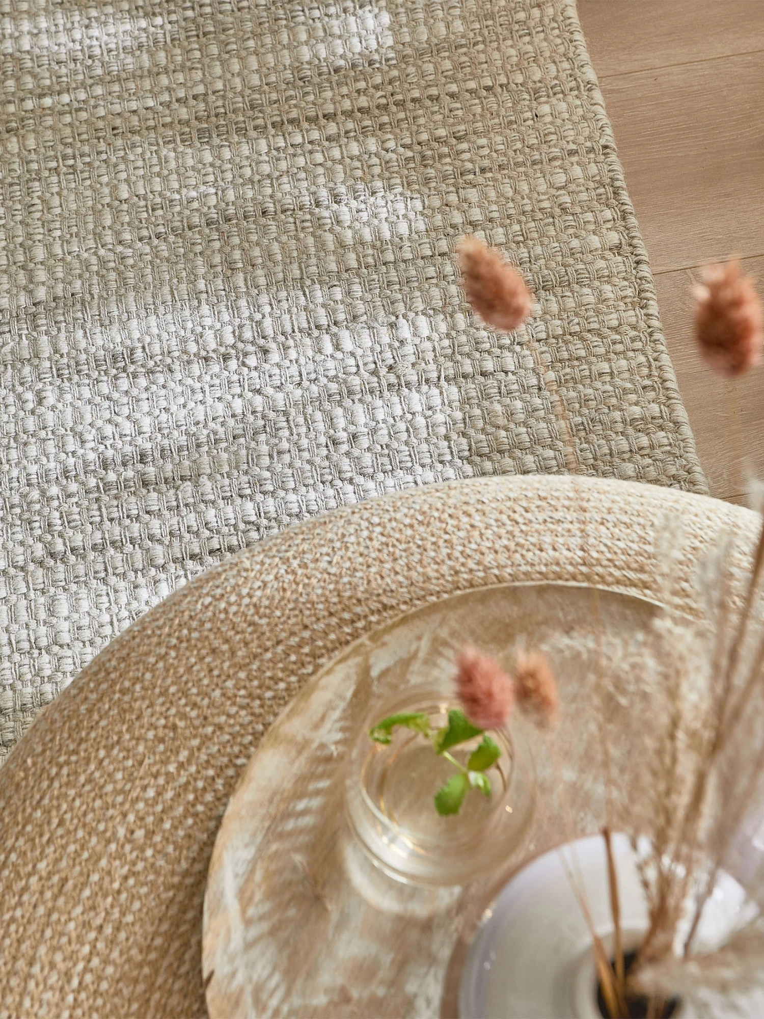 Flachgewebe-Teppich, Grey Natural 4 Flachgewebe-Teppich, Grey Natural – Bild 2