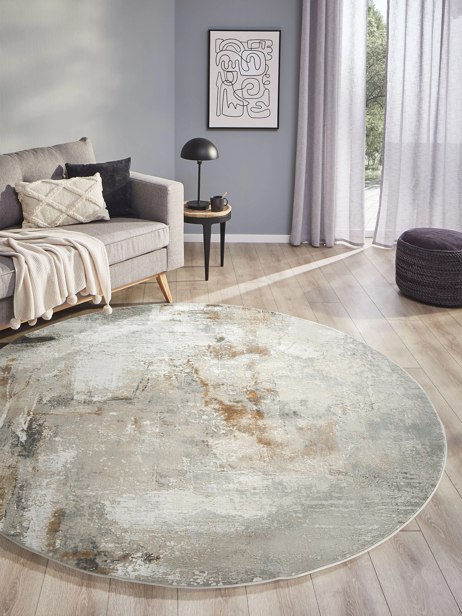 Vintage-Teppich, Taupe 3 Vintage-Teppich, Taupe