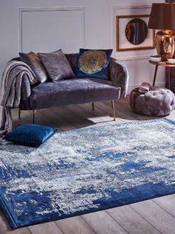 Vintage-Teppich, Royalblau 10 Vintage-Teppich, Royalblau -KayLa Verkaufsgeschäft Giano Vintageteppich blau Royalblau 160x230 mil3