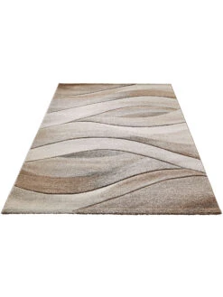 Moderner Teppich, Mandel 12 Moderner Teppich, Mandel -KayLa Verkaufsgeschäft Kaleidoskop ModernerTeppich Braun Mandel 160x230 fper