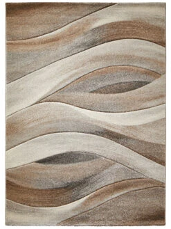 Moderner Teppich, Mandel 11 Moderner Teppich, Mandel -KayLa Verkaufsgeschäft Kaleidoskop ModernerTeppich Braun Mandel 160x230 pla