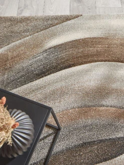 Moderner Teppich, Mandel 10 Moderner Teppich, Mandel -KayLa Verkaufsgeschäft Kaleidoskop ModernerTeppich Braun Mandel 160x230 spar