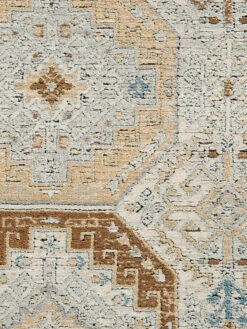 Vintage-Teppich, Blau/Gold 10 Vintage-Teppich, Blau/Gold -KayLa Verkaufsgeschäft Kayseri VintageTeppich Gold BlauGold 200x290 lup