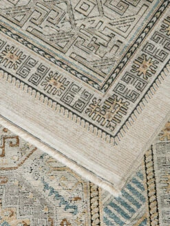 Vintage-Teppich, Blau/Gold 11 Vintage-Teppich, Blau/Gold -KayLa Verkaufsgeschäft Kayseri VintageTeppich Gold BlauGold 200x290 wel