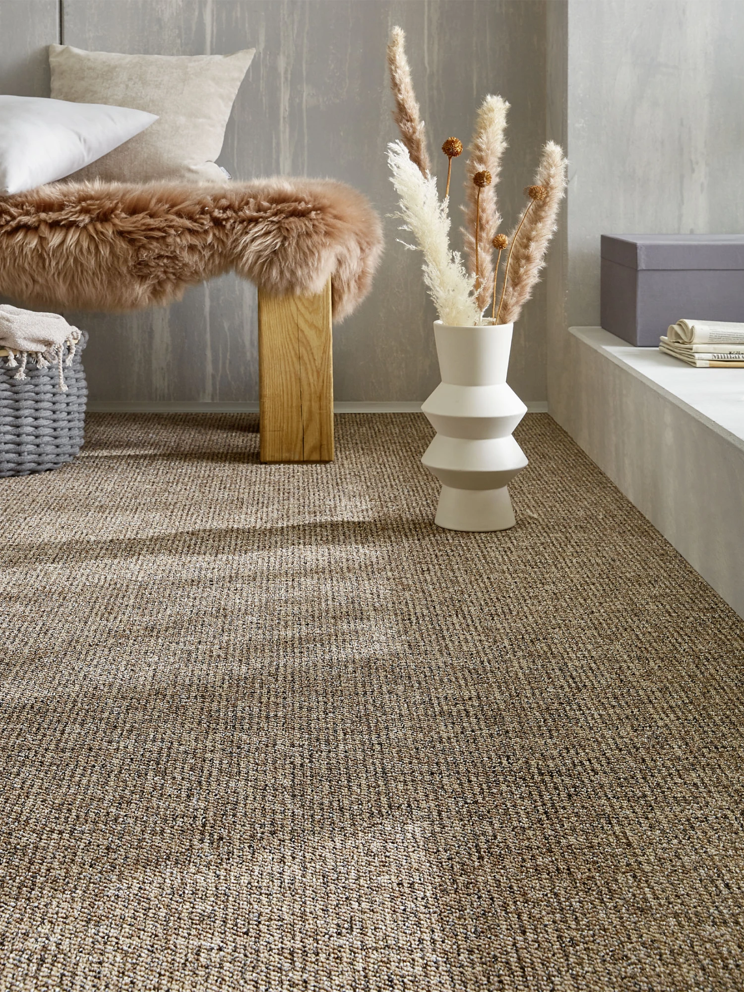 Schlingen-Teppichboden, Tabak 43 4 Schlingen-Teppichboden, Tabak 43 – Bild 2