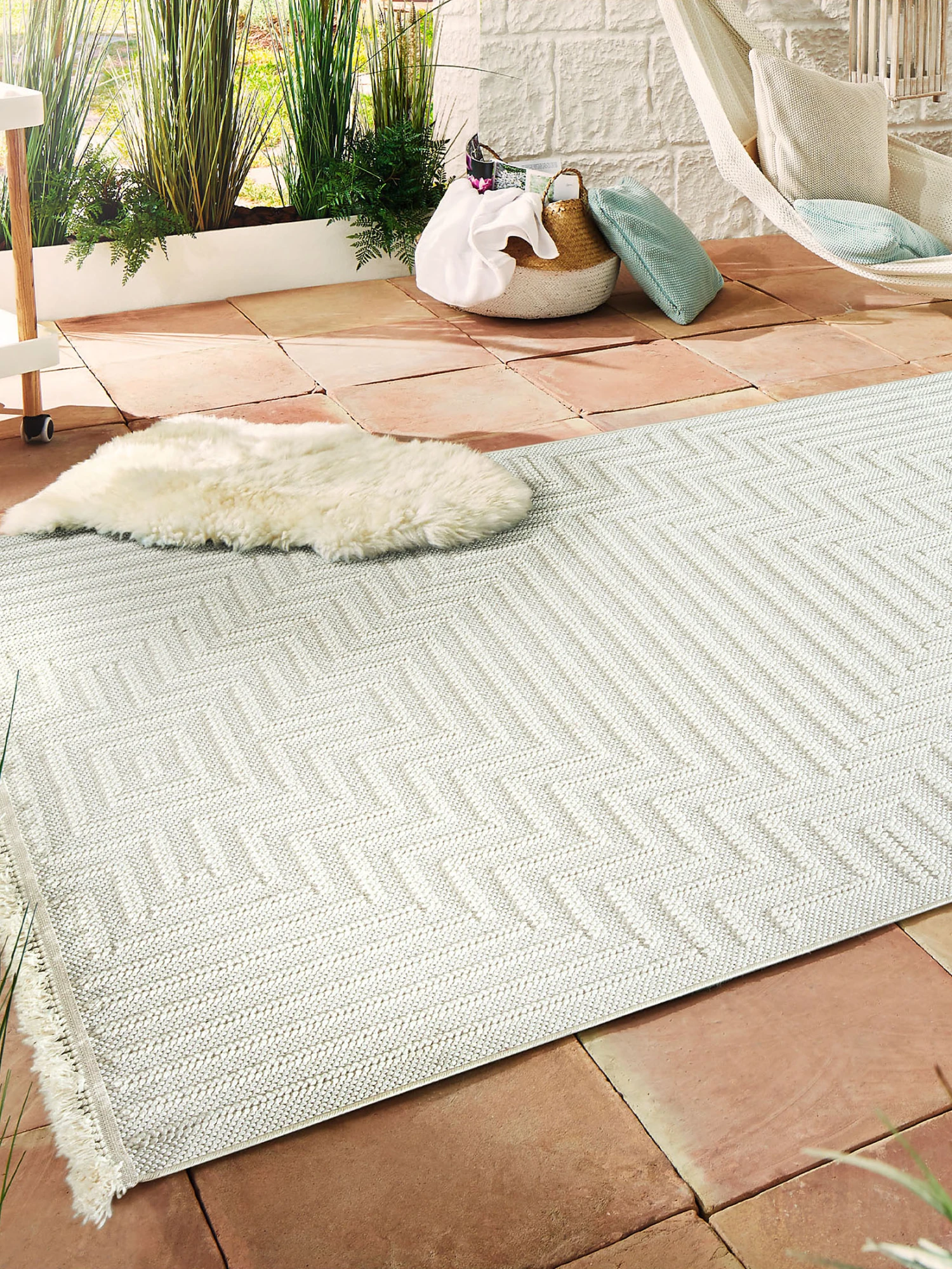 Outdoor-Teppich, Ivory 3 Outdoor-Teppich, Ivory