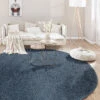 Hochflor-Teppich, Royalblau 1 Hochflor-Teppich, Royalblau -KayLa Verkaufsgeschäft Lounge Langflorteppich Dunkelblau RoyalBlue 200rund mil