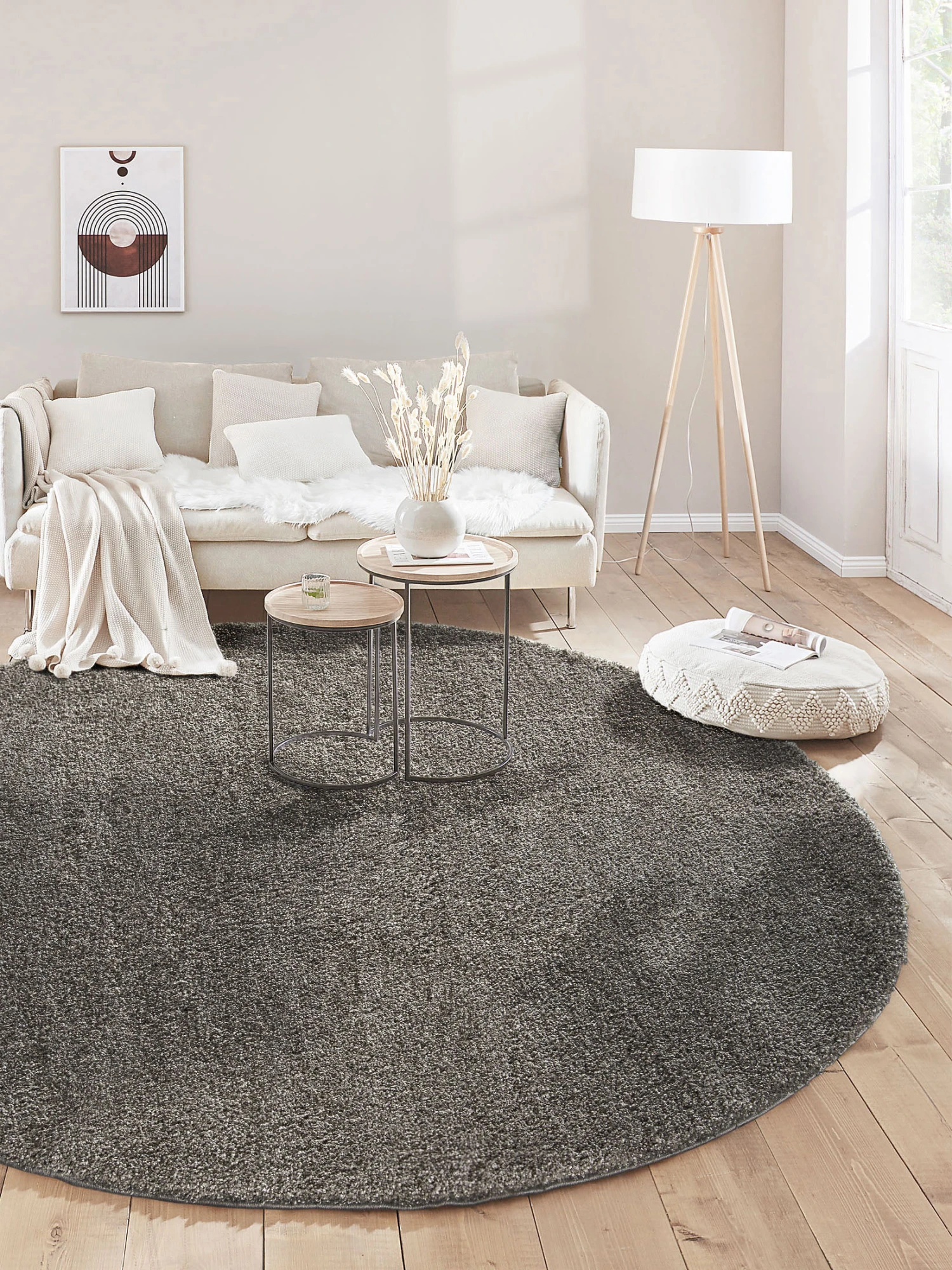 Hochflor-Teppich, Grau 3 Hochflor-Teppich, Grau