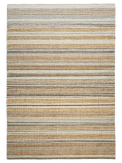Baumwoll-Teppich, Sand Stripes -KayLa Verkaufsgeschäft Miana FlachgewebeTeppich Beige SandStripes 200x300 pla