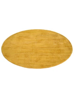 Viskose-Teppich, Safran 8 Viskose-Teppich, Safran -KayLa Verkaufsgeschäft Miramar UniTeppich Dunkelgelb Safran 150rund fper