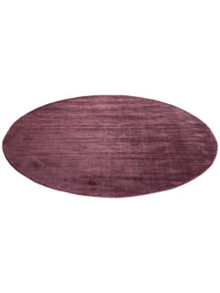 Viskose-Teppich, Aubergine 8 Viskose-Teppich, Aubergine -KayLa Verkaufsgeschäft Miramar UniTeppich Dunkellila Aubergine 200rund fper