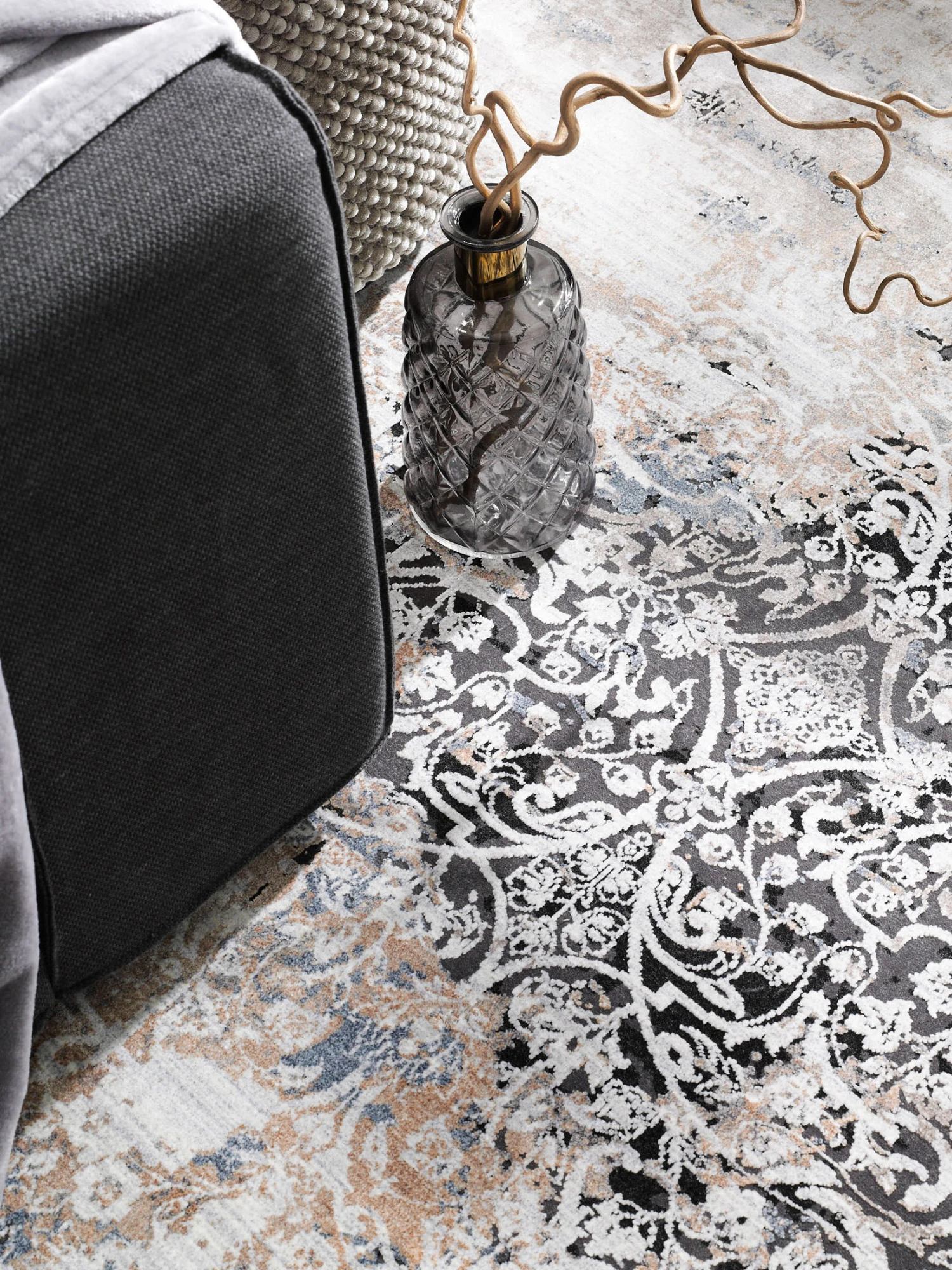Vintage-Teppich, Vintage Black 4 Vintage-Teppich, Vintage Black – Bild 2