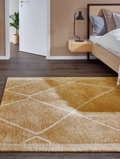 Moderner Teppich, Safran