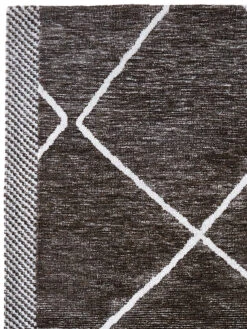 Moderner Teppich, Charcoal 7 Moderner Teppich, Charcoal -KayLa Verkaufsgeschäft Nikkala ModernerTeppich SchwarzWeiss Charcoal 170x240 lup