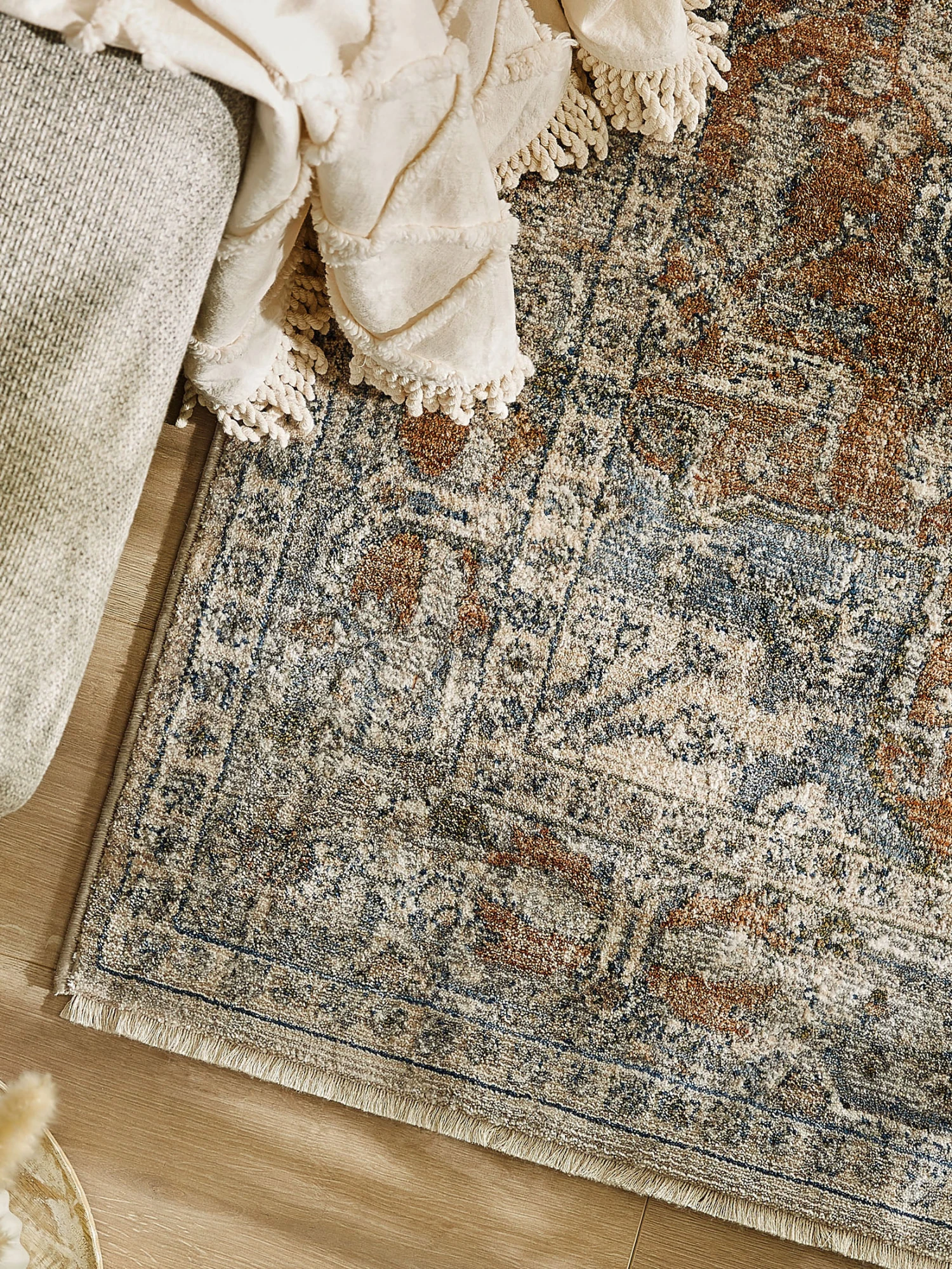 Vintage-Teppich, Kupfer 4 Vintage-Teppich, Kupfer – Bild 2