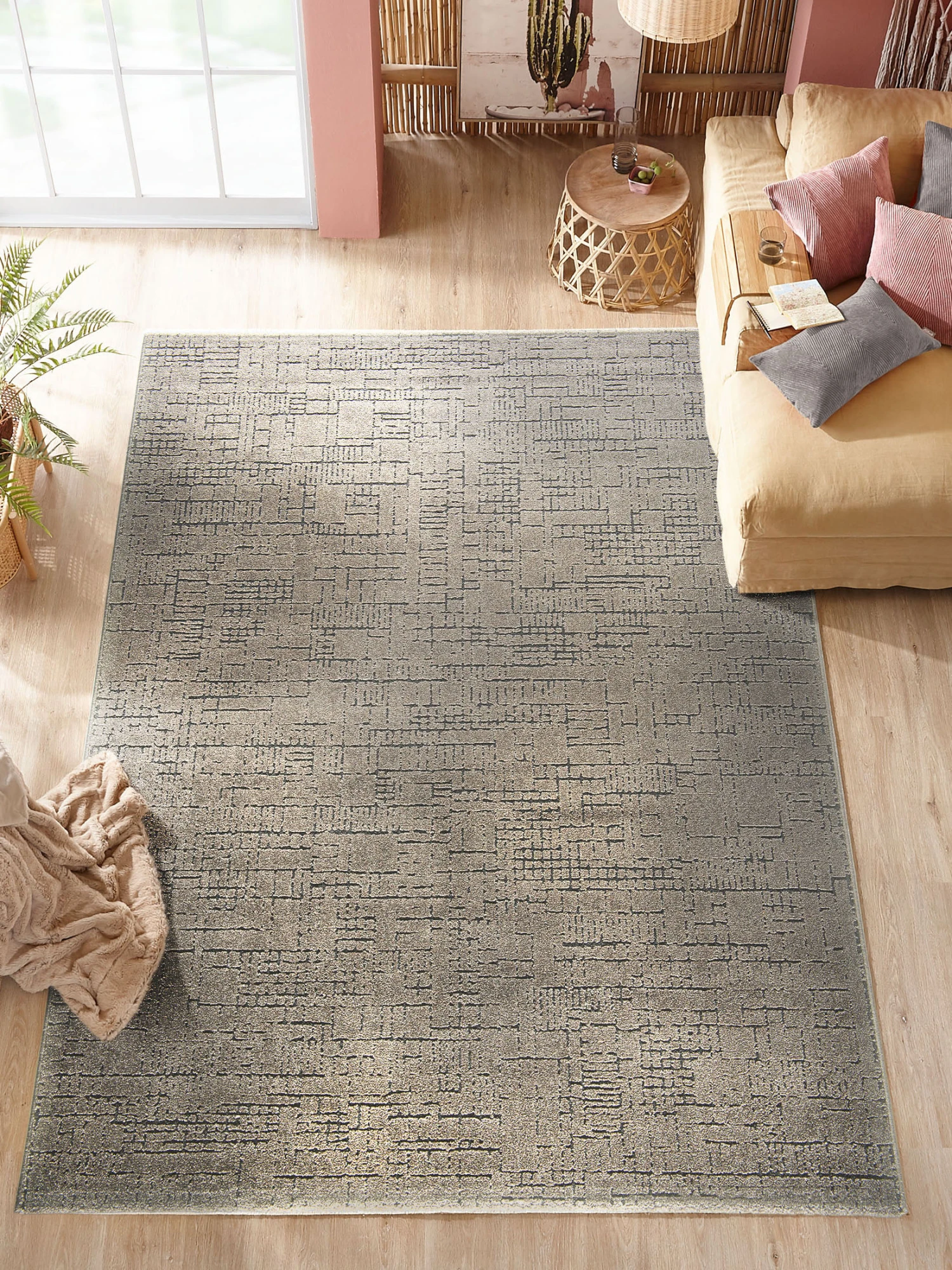 Moderner Teppich, Taupe 3 Moderner Teppich, Taupe