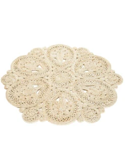 Jute-Teppich, Beach 9 Jute-Teppich, Beach -KayLa Verkaufsgeschäft Perleta JuteTeppich Beige Beach 90rund fper