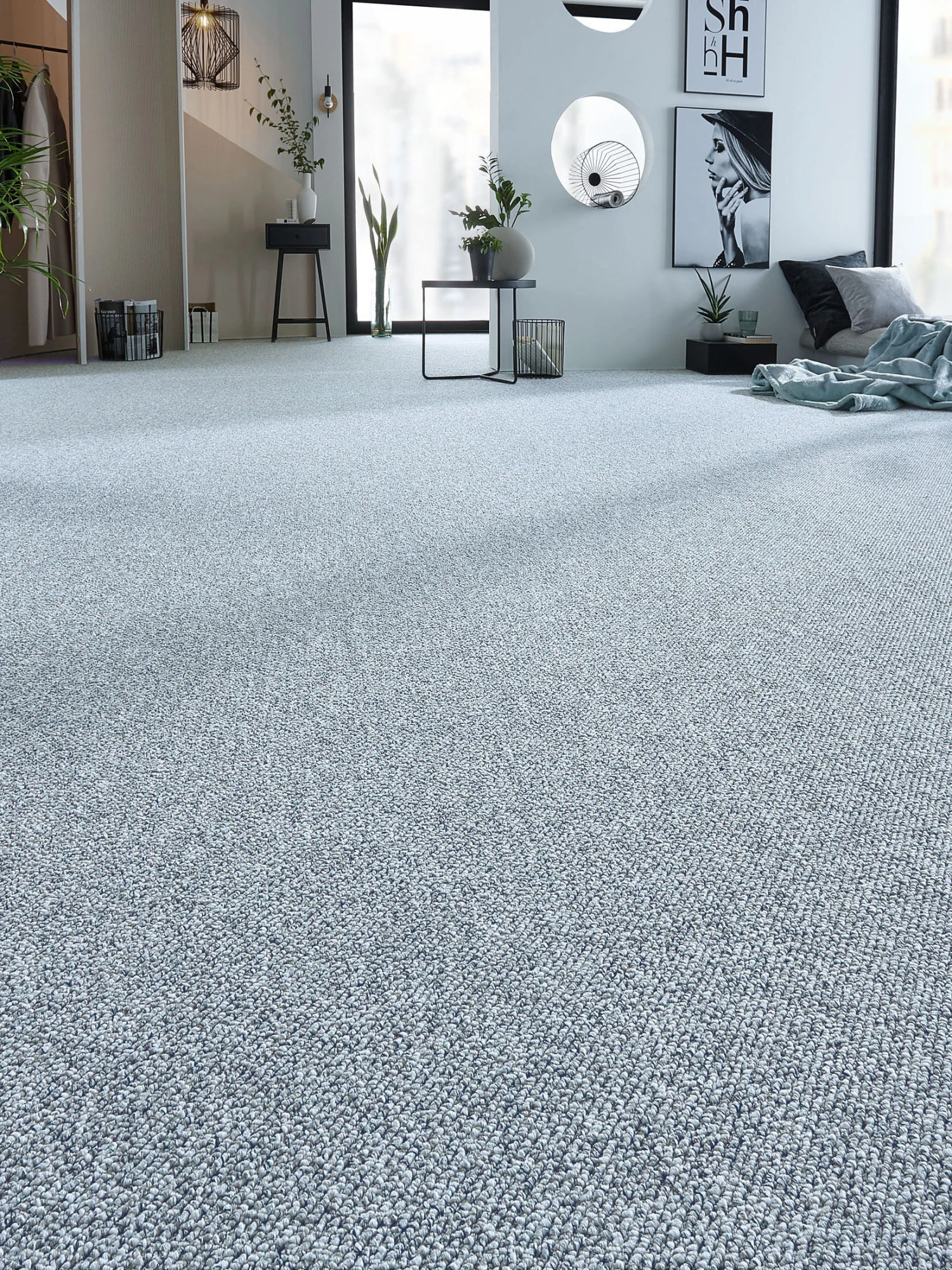 Schlingen-Teppichboden, Jeans 33 3 Schlingen-Teppichboden, Jeans 33