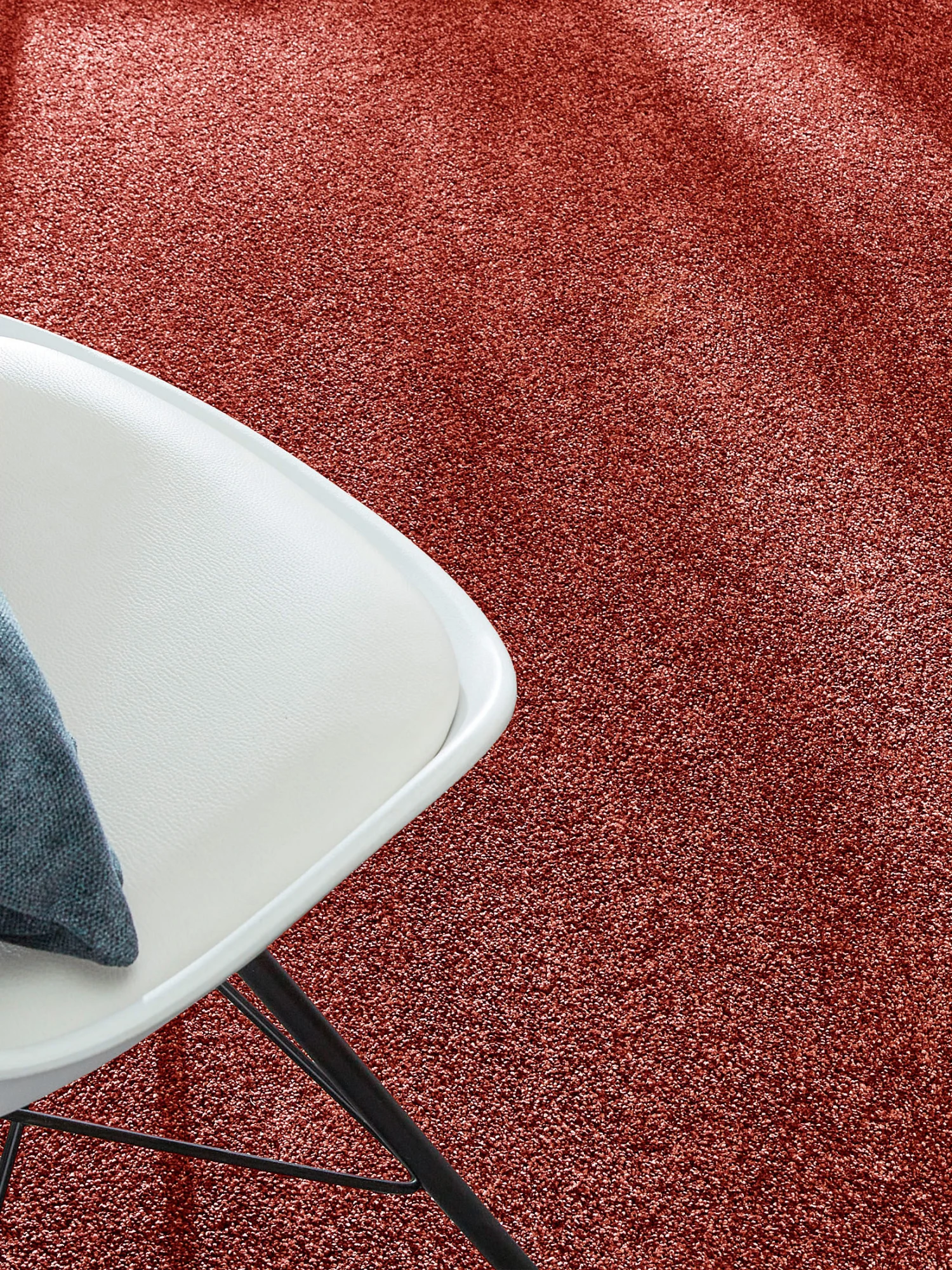 Velours-Teppichboden, Ziegel 3 Velours-Teppichboden, Ziegel