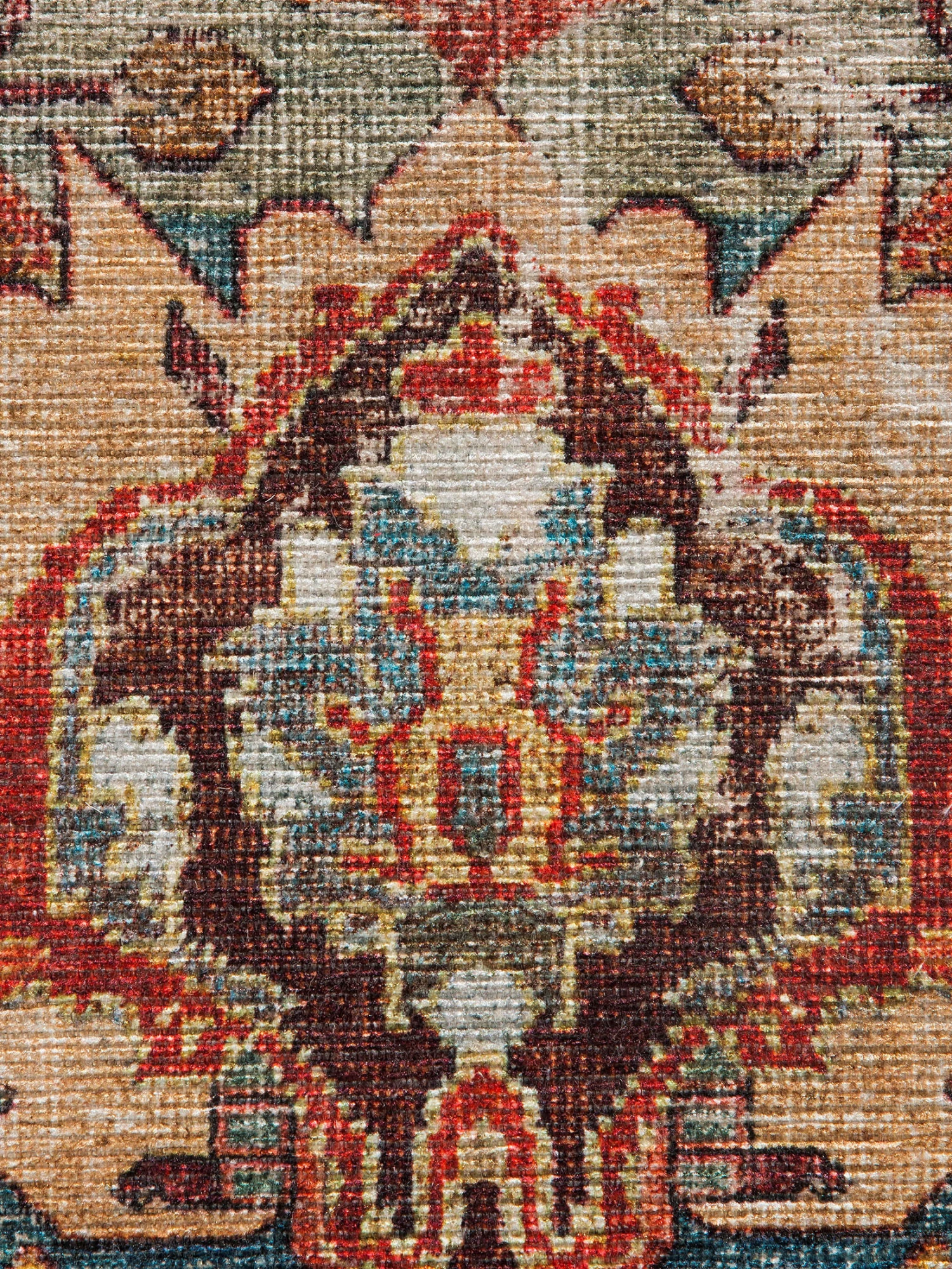 Vintage-Teppich, Dunkelrot 6 Vintage-Teppich, Dunkelrot – Bild 4