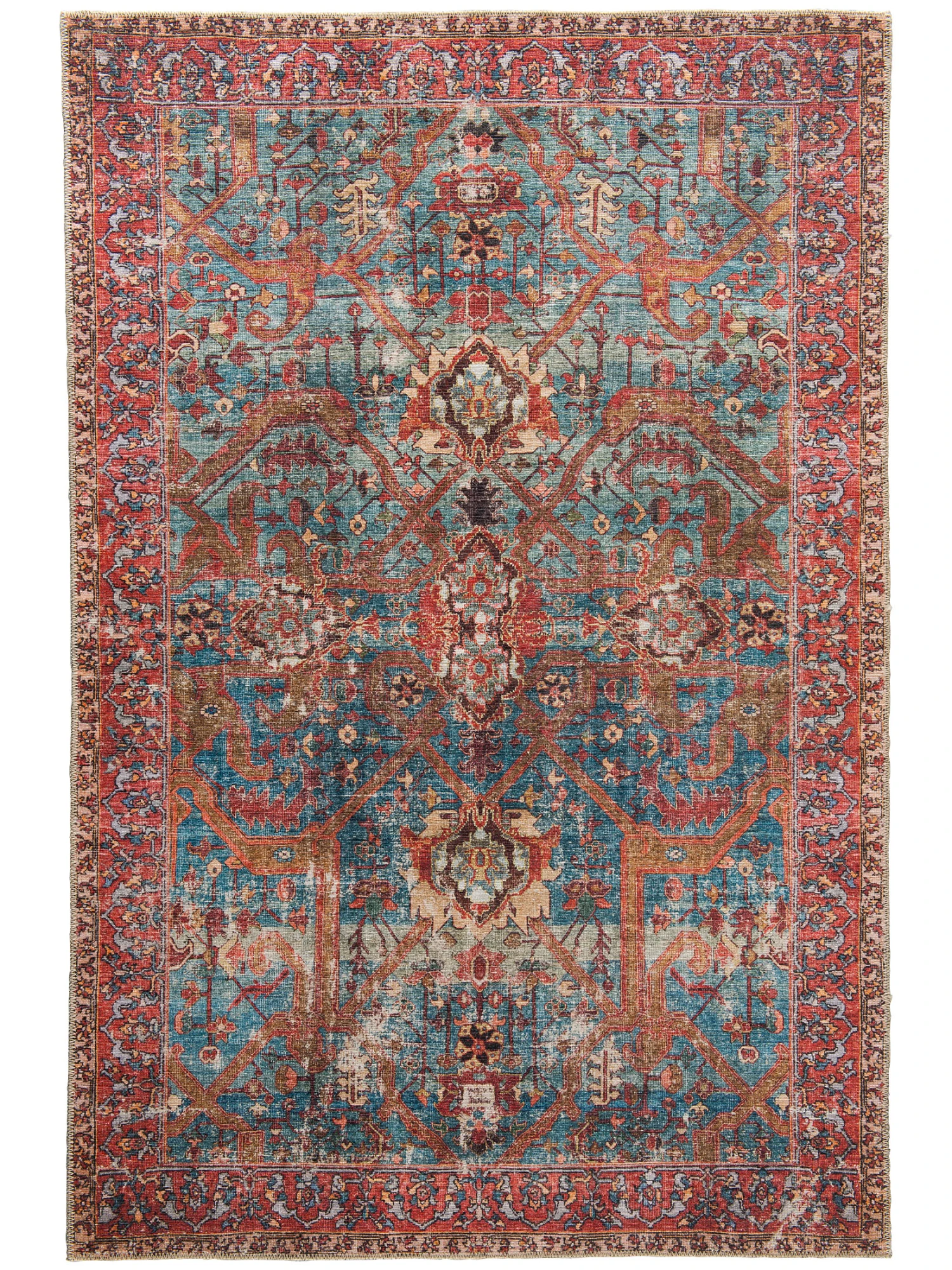 Vintage-Teppich, Dunkelrot 4 Vintage-Teppich, Dunkelrot – Bild 2