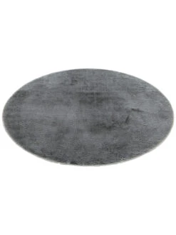 Kunstfell-Teppich, Anthrazit 8 Kunstfell-Teppich, Anthrazit -KayLa Verkaufsgeschäft Ranua KunstfellTeppich Dunkelgrau Anthrazit 160rund fper