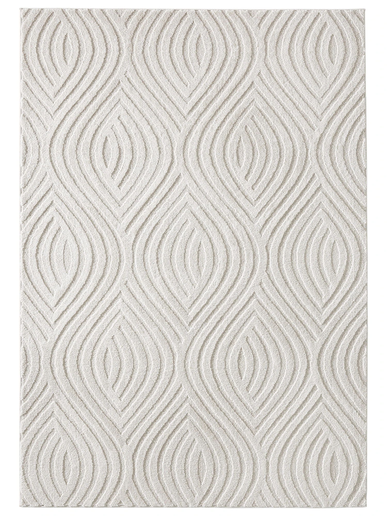 Moderner Teppich, Offwhite 4 Moderner Teppich, Offwhite – Bild 2