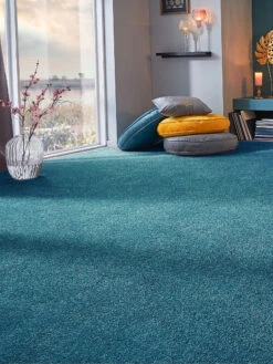 Velours-Teppichboden, Petrol