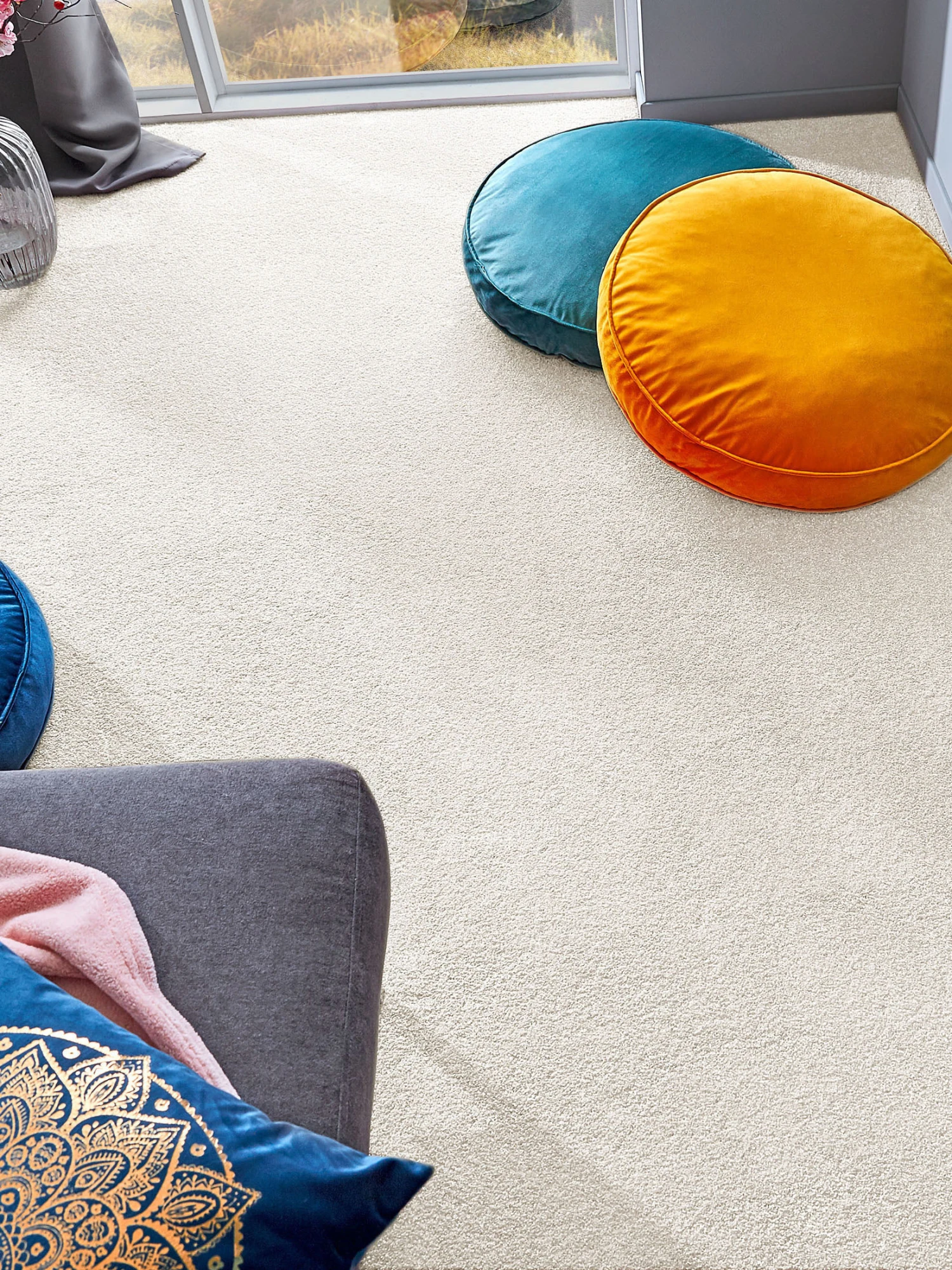 Velours-Teppichboden, Snow 3 Velours-Teppichboden, Snow