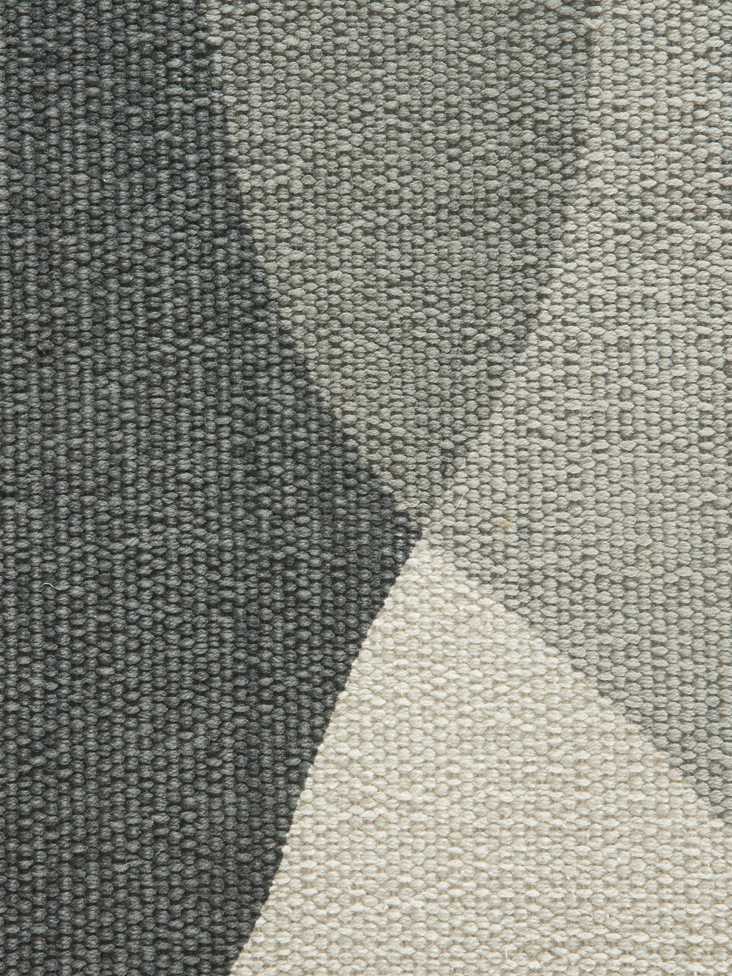 Flachgewebe-Teppich, Grau-Weiss 5 Flachgewebe-Teppich, Grau-Weiss – Bild 3