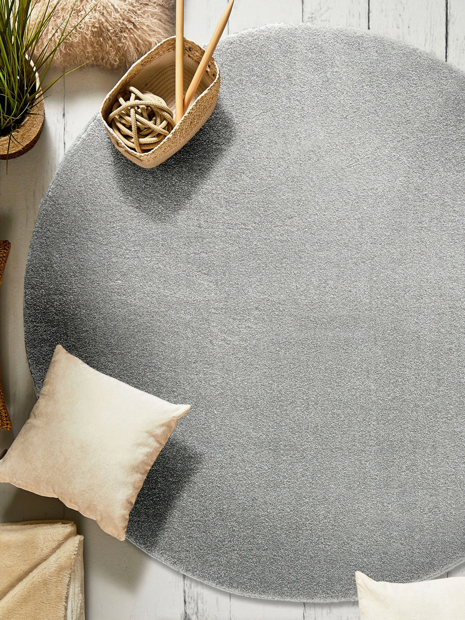 Hochflor-Teppich, Silber 3 Hochflor-Teppich, Silber