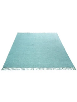 Baumwoll-Teppich, Aqua -KayLa Verkaufsgeschäft Summerweave Handwebteppich blau aqua 170x240 fper