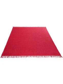 Baumwoll-Teppich, Himbeerrot -KayLa Verkaufsgeschäft Summerweave Handwebteppich rot Himbeerrot 170x240 fper