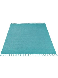 Flachgewebe-Teppich, Türkis 8 Flachgewebe-Teppich, Türkis -KayLa Verkaufsgeschäft Summerweave Handwebteppich tuerkis per