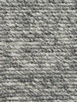 Handweb-Teppich, Dark Grey -KayLa Verkaufsgeschäft Tjaellmo HandwebTeppich Dunkelgrau DarkGrey 200rund lup